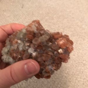 Crystal and unpolished geode see pics